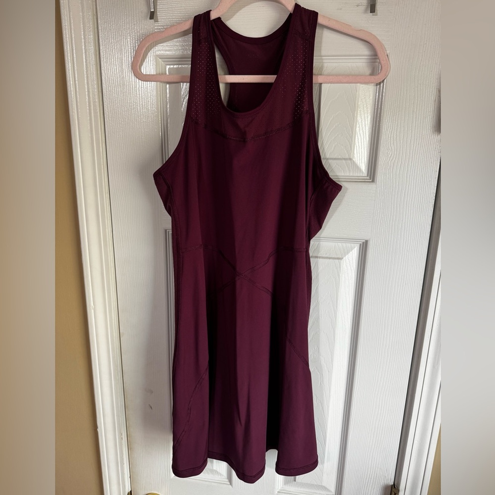 Avia Sleeveless Maroon & black Athletic Dresses